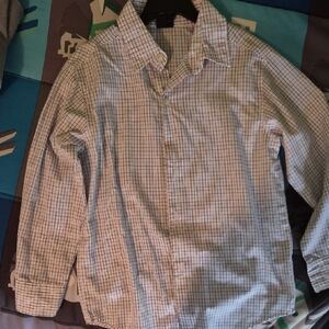 Kids Checkered Shirt - White and Black